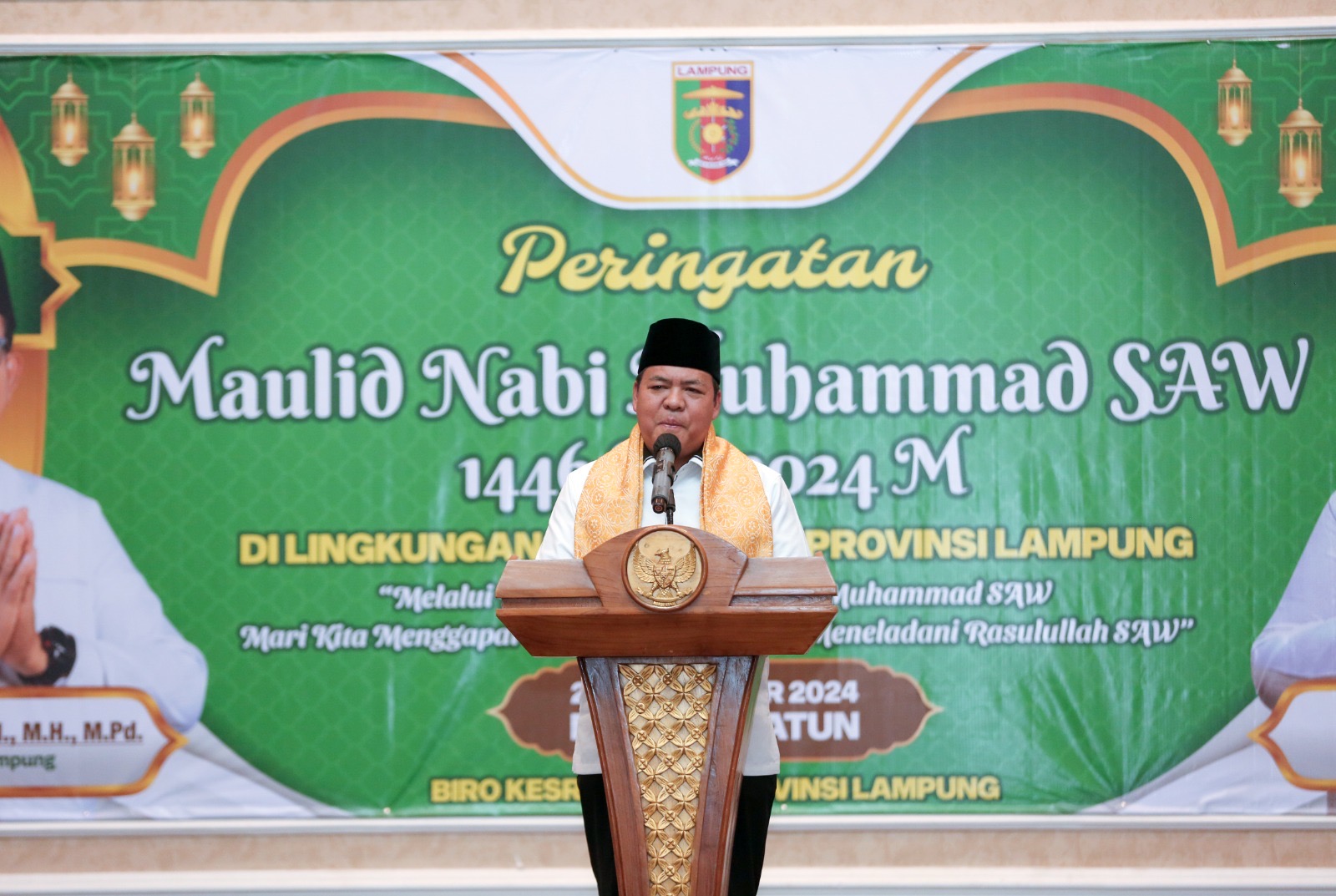 Pemerintah Provinsi Lampung Gelar Peringatan Maulid Nabi Muhammad SAW di Balai Kratun