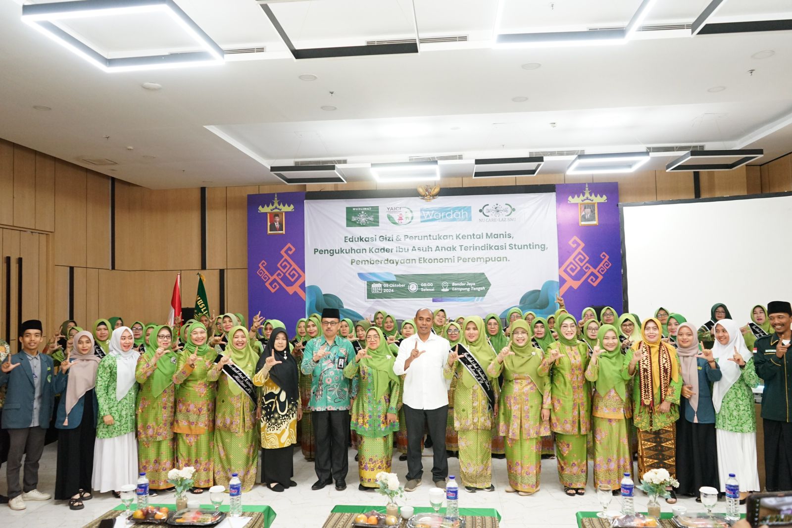 Muslimat NU Helat Edukasi Gizi dan Pengukuhan Ibu Asuh Stunting : Kental Manis Berbahaya untuk Kesehatan Anak