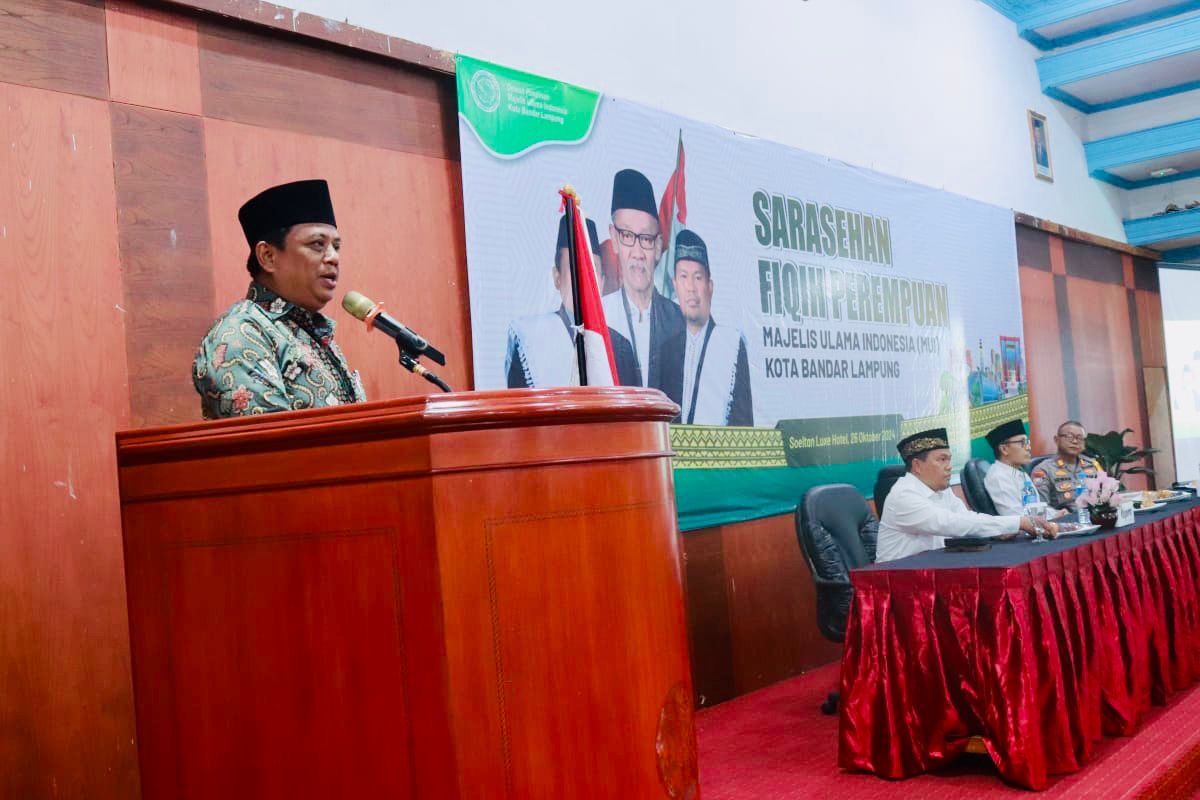Pjs. Walikota Buka Acara Sarasehan Fiqih Perempuan: Momentum Meneguhkan Peran dan Hak Perempuan dalam Hukum Islam di Kota Bandar Lampung