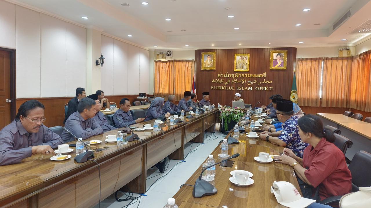 Rombongan FKUB Provinsi Lampung Diterima oleh Advisor Sheikhul Islam Office of Thailand