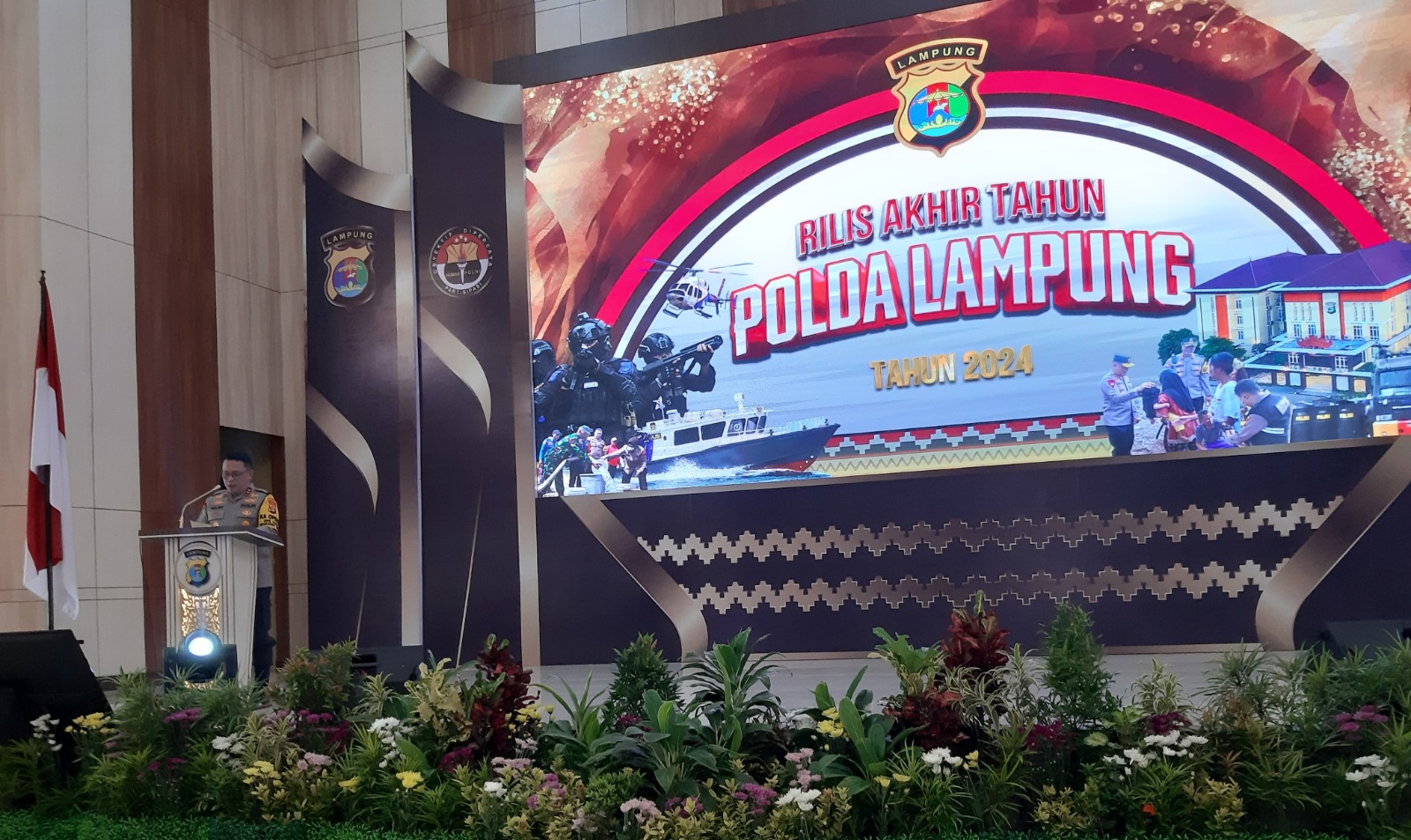 Kapolda Sampaikan Rilis Akhir Tahun 2024 Polda Lampung