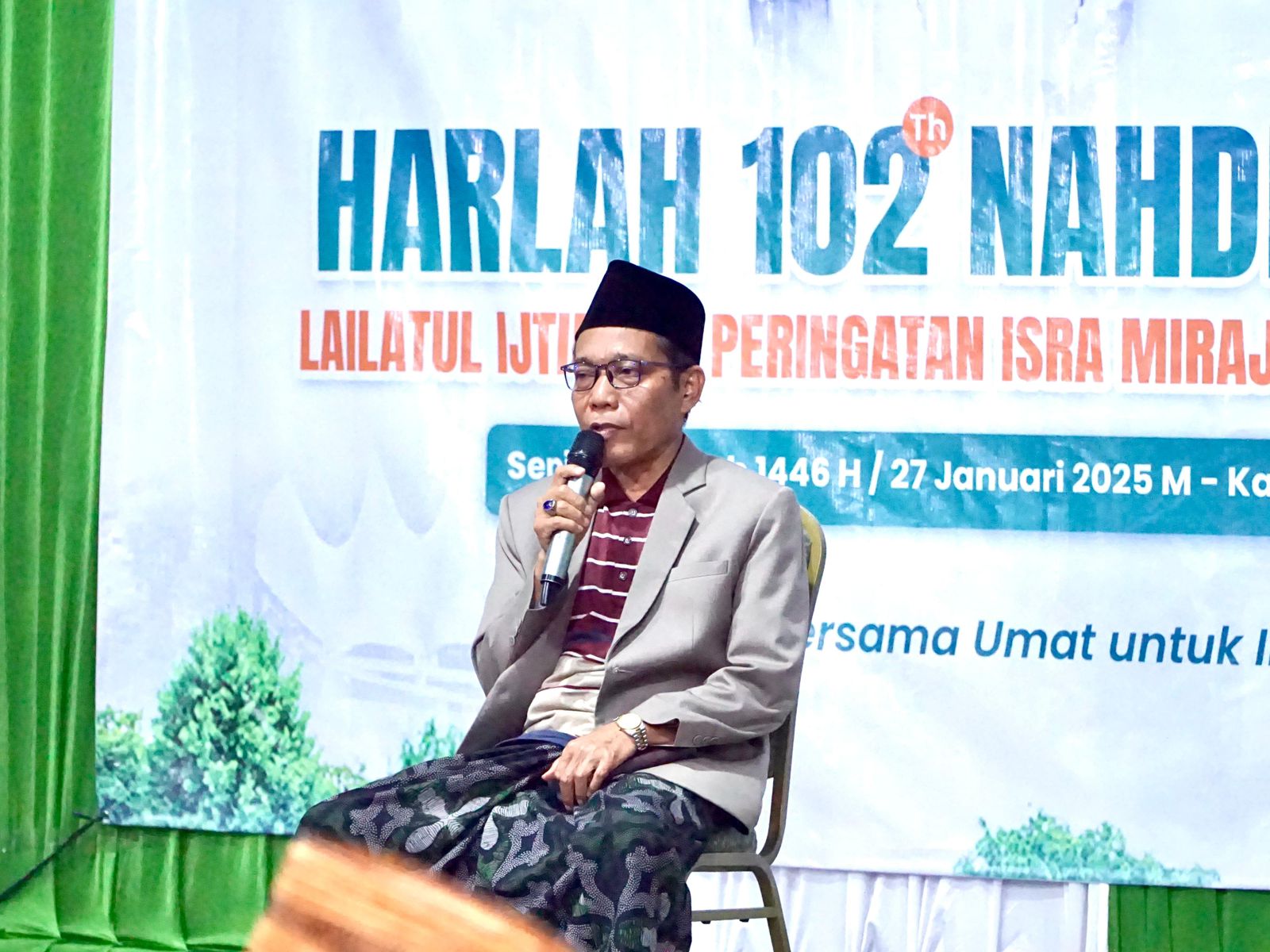 Harlah ke-102 NU dan Isra Mi’raj, Rais Syuriyah PWNU Lampung Ingatkan 4 Tugas Manusia
