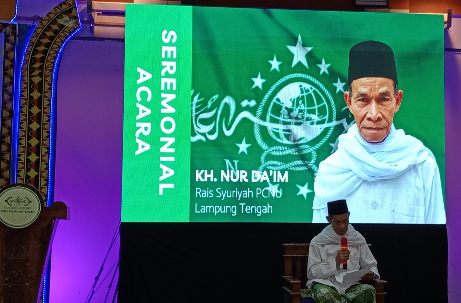 Inilah Pesan Rais Syuriah PCNU Lampung Tengah, KH. Nur Daim Pada Rakercab ke – II LAZISNU Lampung Tengah