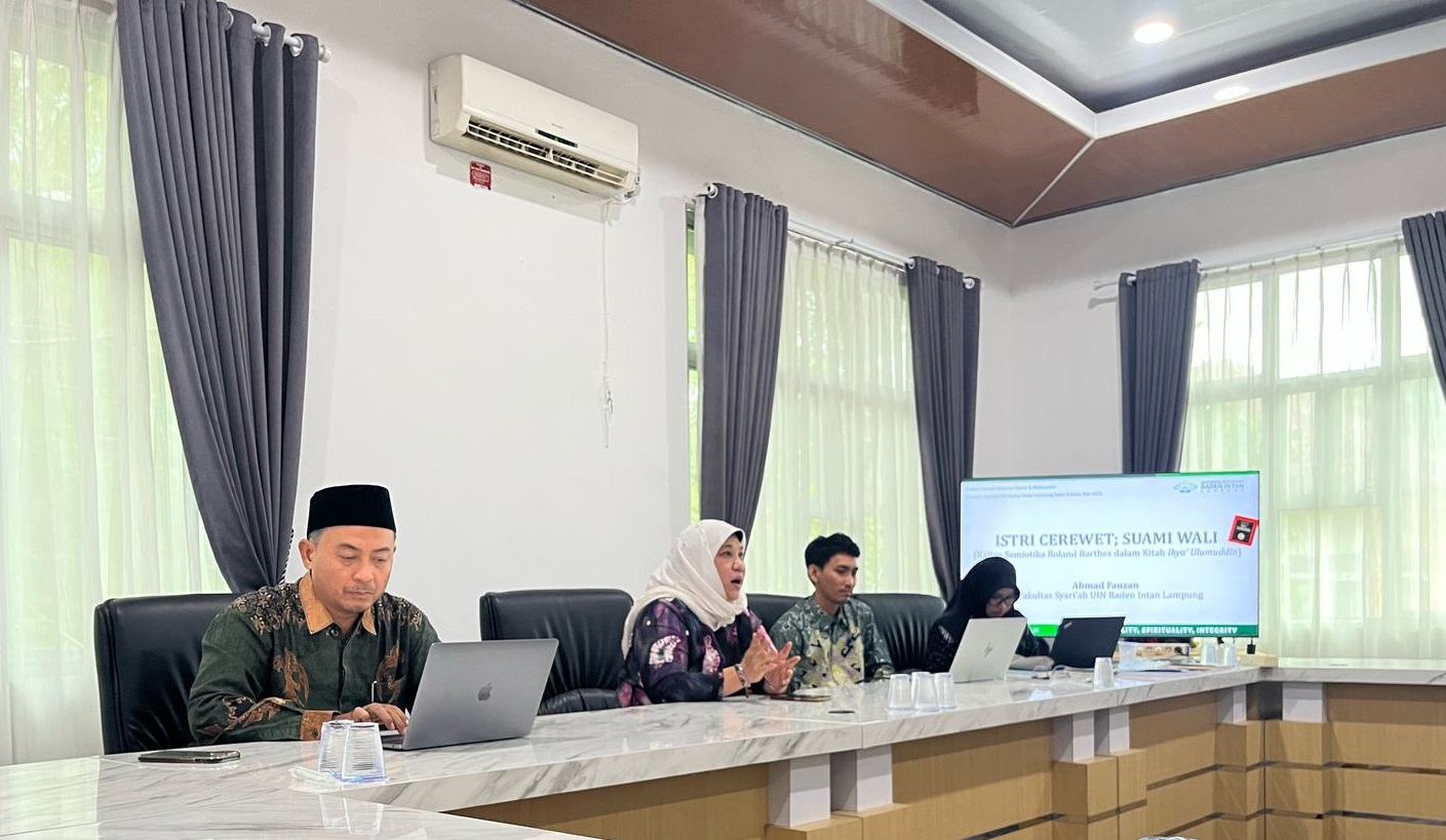 Diskusi Dosen FS UIN RIL Seri 5: Menelisik Makna ‘Istri Cerewet’ dalam Semiotika Imam Ghazali