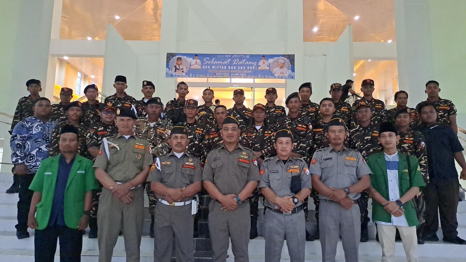 BANSER Lampung Tengah Ikut Sukseskan Pengajian Akbar di Islamic Center