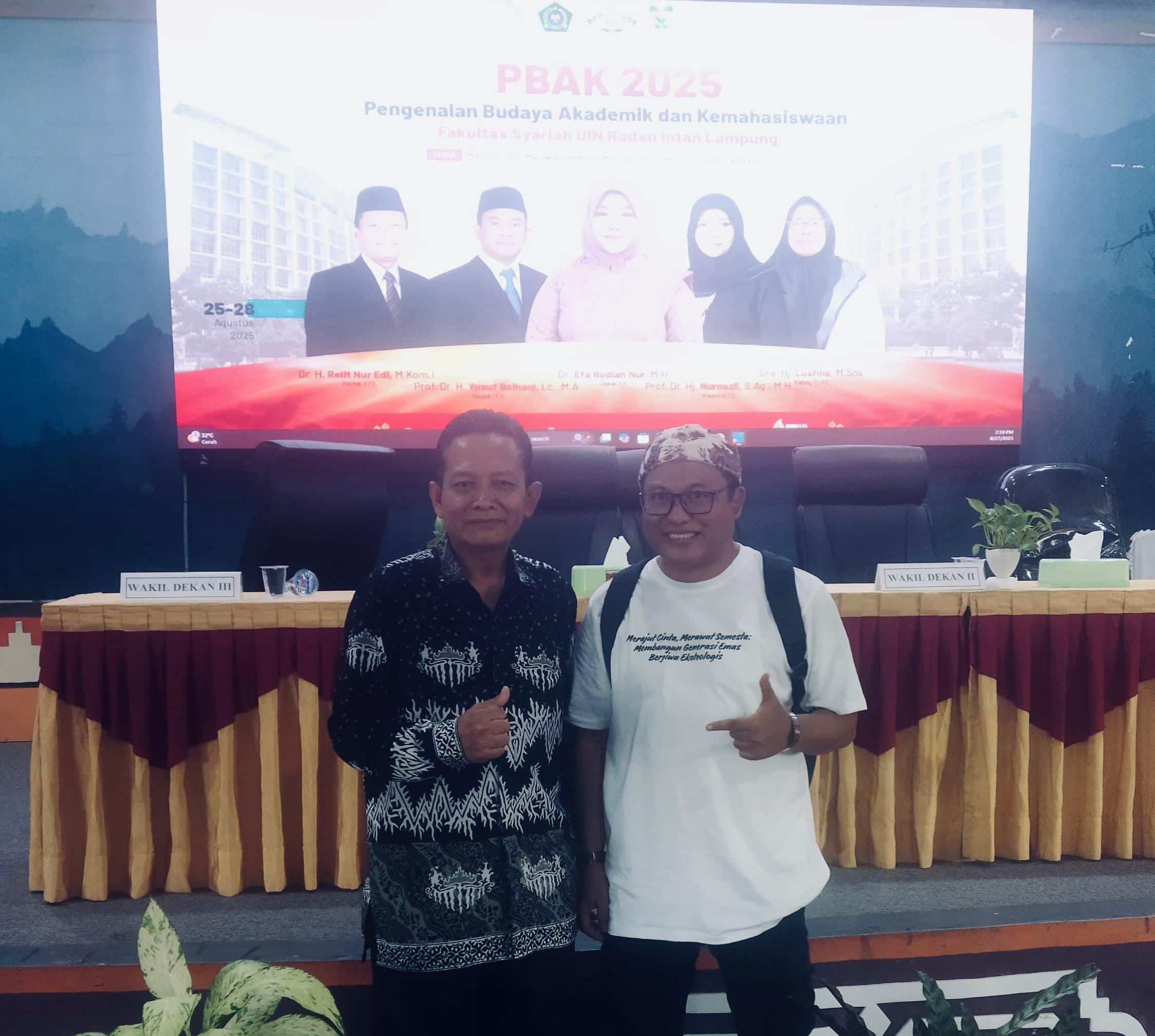 Mahasiswa Baru FS dibekali Wawasan Kebangsaan dan Moderasi Beragama