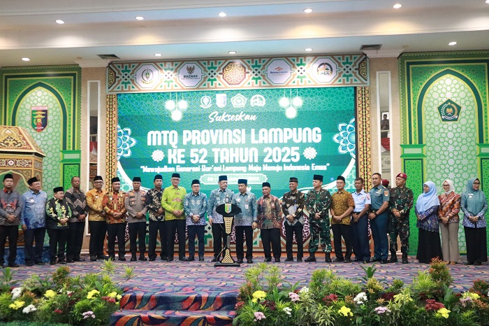 MTQ ke-52 Tingkat Provinsi Lampung Resmi Dibuka, Perkuat Syiar Al-Qur’an