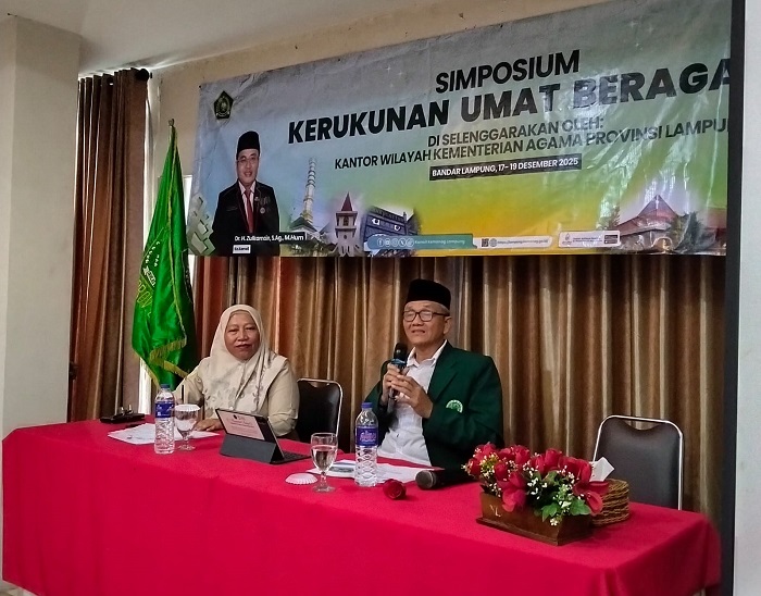 Di Simposium Kemenag, Ketua MUI Lampung Ajak Perkuat Kerukunan Umat Beragama
