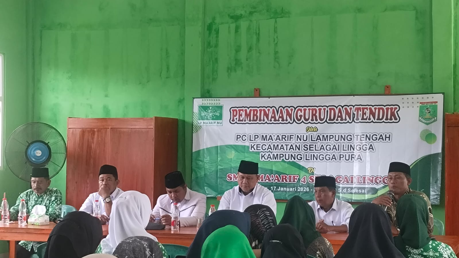 LP Ma’arif NU Lampung Tengah Gelar Pembinaan Guru dan Tendik di Selagai Lingga