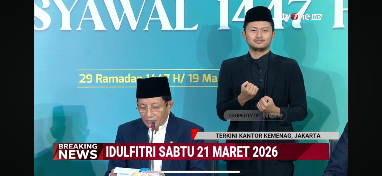 Pemerintah Tetapkan 1 Syawal 1447 H Bertepatan 21 Maret 2026