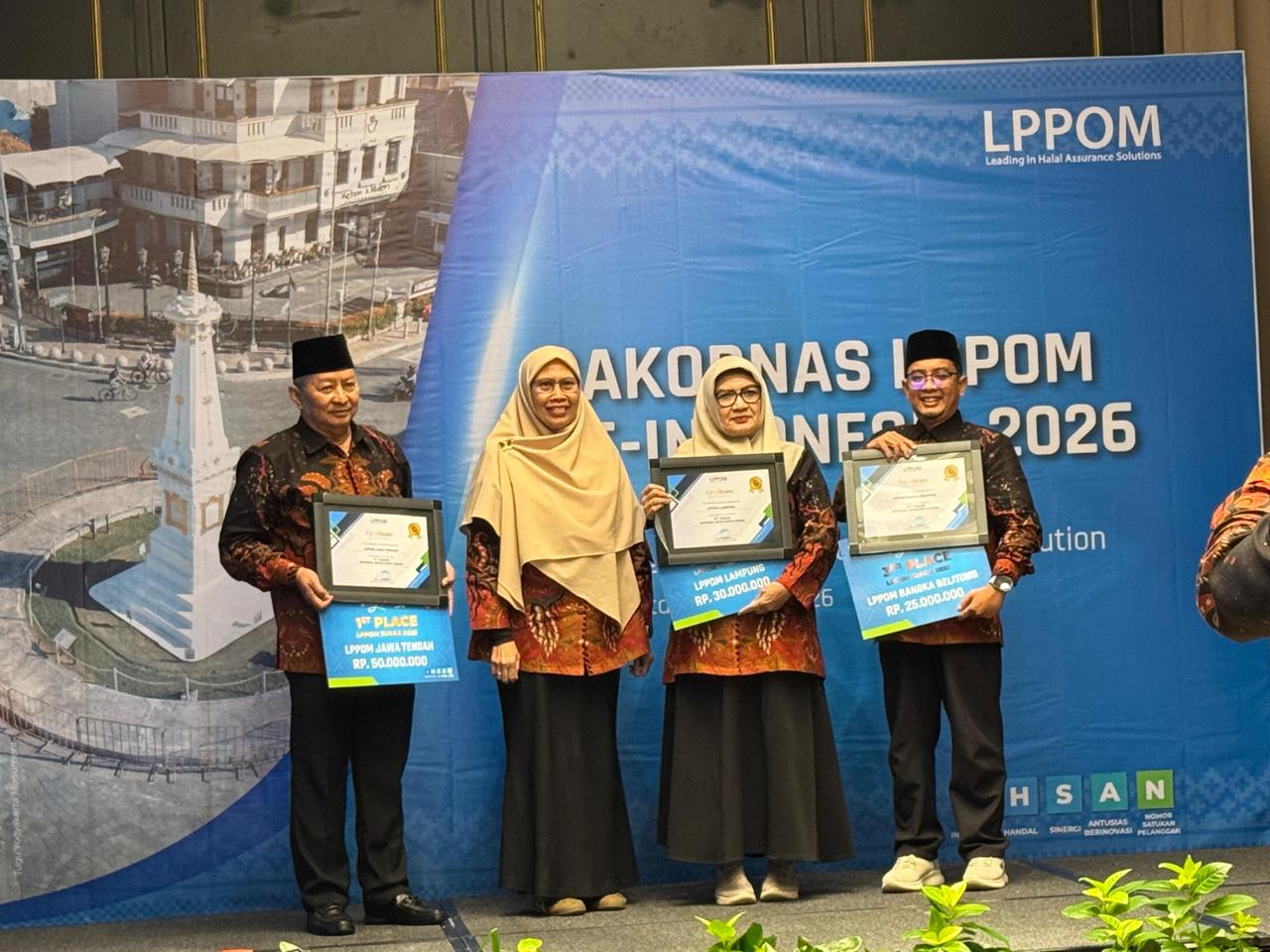 LPH LPPOM Lampung Raih Juara 2 Nasional, Rakornas LPPOM 2026 Perkuat Ekosistem Halal Terpadu