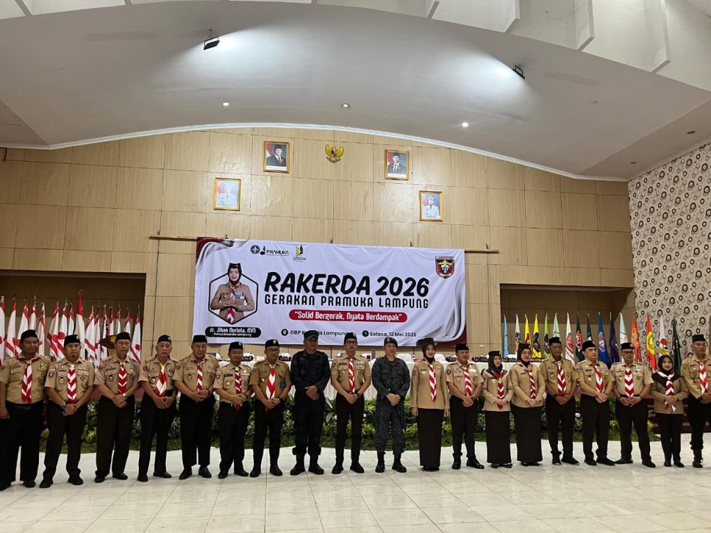 RAKERDA Gerakan Pramuka Lampung Tahun 2026: SAKO Pandu Ma’arif NU Lampung Dukung Penguatan Kolaborasi Strategis