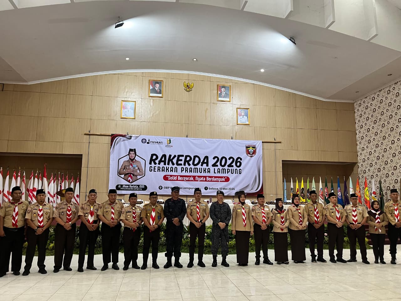 RAKERDA Gerakan Pramuka Lampung Tahun 2026: SAKO Pandu Ma’arif NU Lampung Dukung Penguatan Kolaborasi Strategis