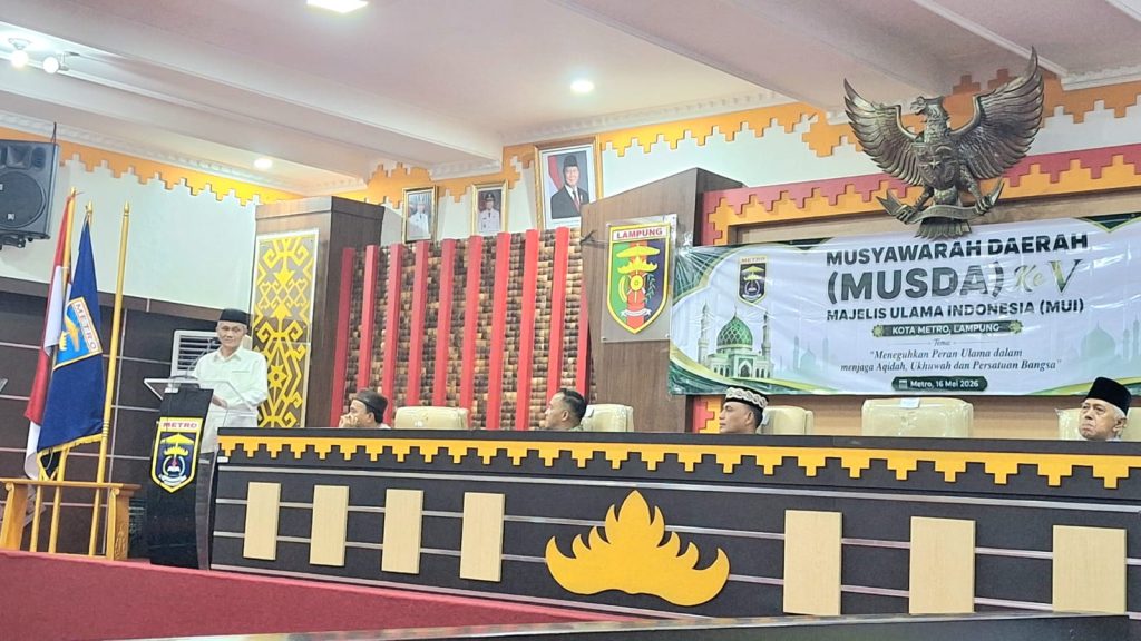 MUI Metro Gelar Musda V, Ketua MUI Lampung: Ulama Harus Jadi Teladan dalam Beragama Secara Moderat
