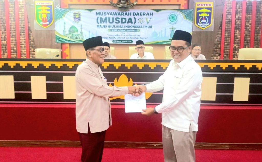 H Mispani Terpilih Menjadi Ketum MUI Kota Metro Masa Khidmah 2026–2031