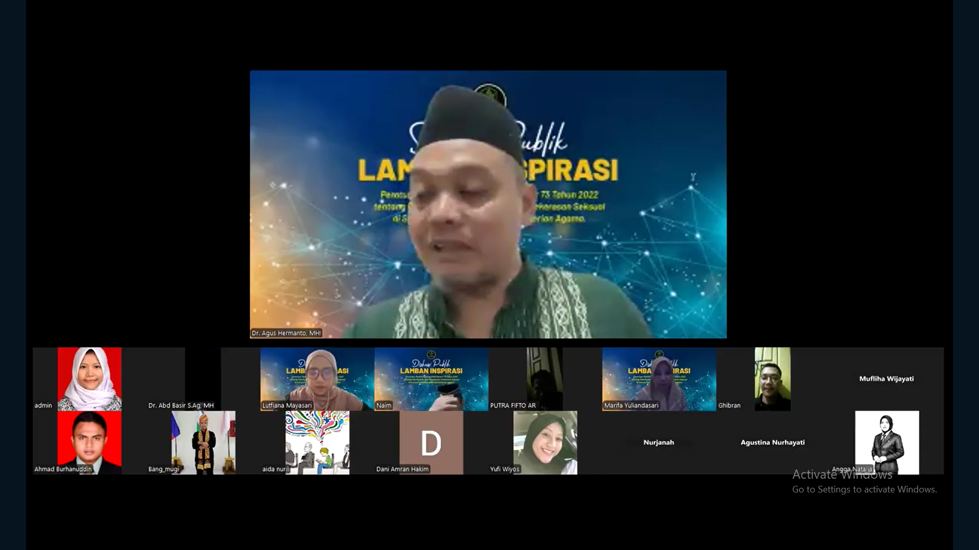 Lamban Inspirasi Gelar Diskusi Publik Bahas PMA Nomor 73 Tahun 2022, Perkuat Komitmen Cegah Kekerasan Seksual di Lingkungan Pendidikan