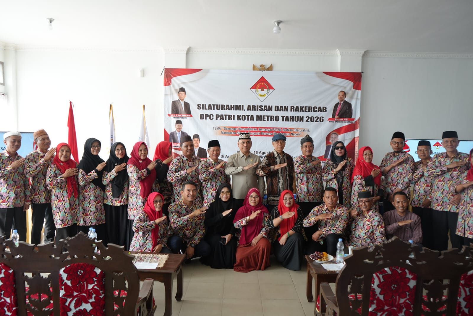 DPC PATRI Kota Metro Gelar Rakercab, Perkuat Silaturahmi dan Sinergi Membangun Negeri