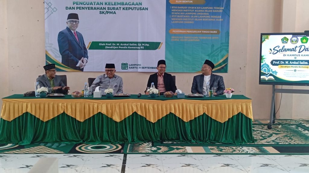 Sah, Kini STISDA Alih Bentuk INSAIDA Lampung   