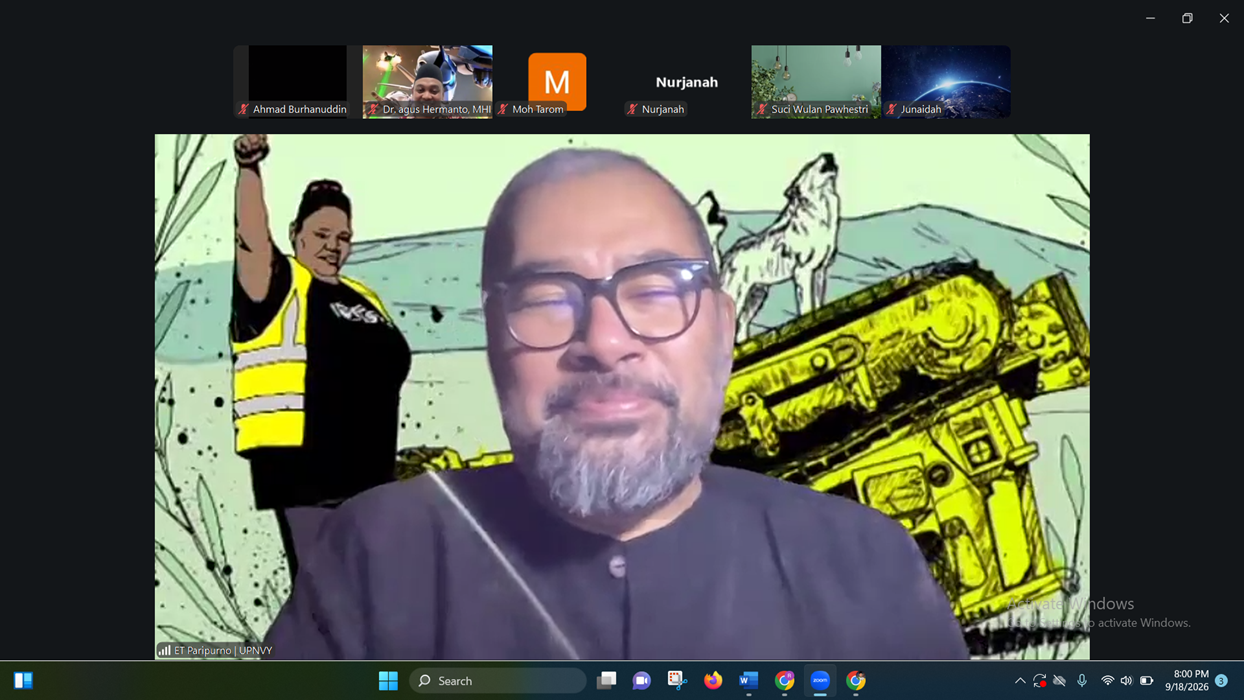 Prof. Eko Teguh Paripurno: Krisis Ekologi Tidak Hanya Tentang Alam, tetapi Tentang Cara Manusia Memperlakukan Bumi