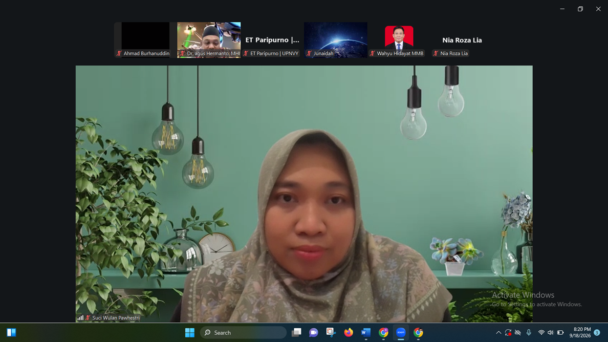Suci Wulan Pawhestri, M.Si : Mengubah Nilai Keagamaan Menjadi Budaya Peduli Lingkungan Melalui Ekoteologi