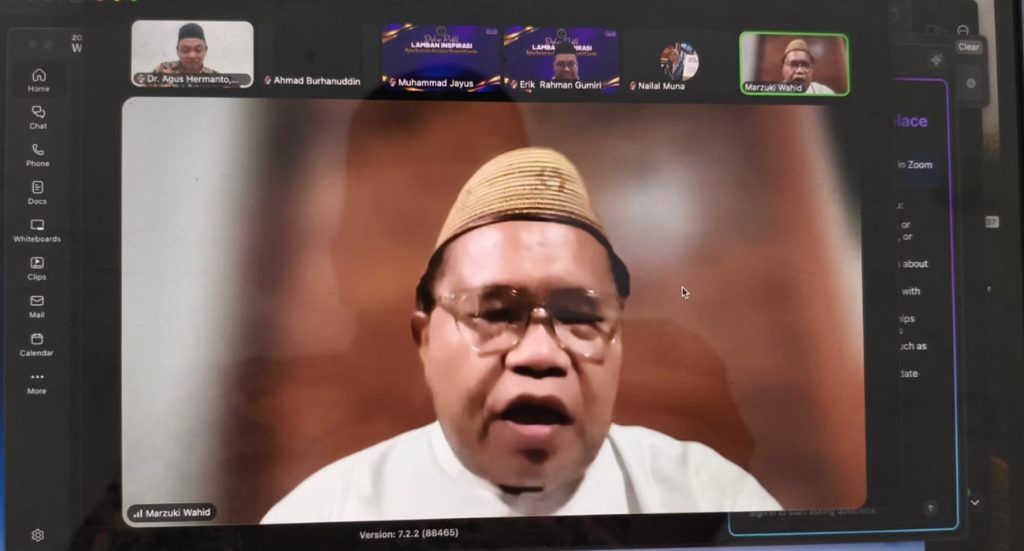 Diskusi Lamban Inspirasi Seri 8 KH Marzuki Wahid Tegaskan Islam Tidak Mengajarkan Relasi Kuasa antara Suami dan Istri